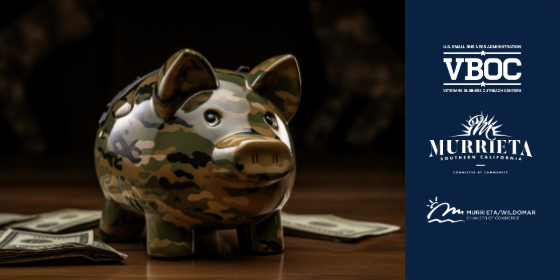 Camo Piggy Bank representing securing funding